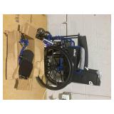 Drive Medical Blue Streak Wheelchair with Flip Back Desk Arms, Elevating Leg Rests