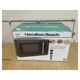 Hamilton Beach 1.1 cu ft Countertop Microwave Ovens, Black and Stainless Steel