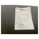 Hamilton Beach 1.1 cu ft Countertop Microwave Ovens, Black and Stainless Steel