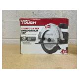 Hyper Tough 12 Amp Corded 7-1/4 inch Circular Saw with Steel Plate Shoe, Adjustable Bevel, Blade & Rip Fence