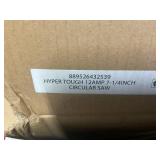 Hyper Tough 12 Amp Corded 7-1/4 inch Circular Saw with Steel Plate Shoe, Adjustable Bevel, Blade & Rip Fence