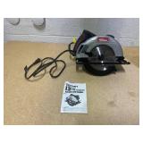 Hyper Tough 12 Amp Corded 7-1/4 inch Circular Saw with Steel Plate Shoe, Adjustable Bevel, Blade & Rip Fence