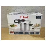 T-fal Initiatives Secure Aluminum Cookware, 6 Quart Pressure Cooker, Silver