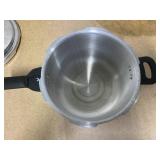 T-fal Initiatives Secure Aluminum Cookware, 6 Quart Pressure Cooker, Silver