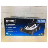 HART 40-Volt Cordless 18-inch Push Mower Kit, 6Ah Lithium-Ion Battery,