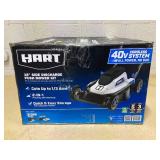HART 40-Volt Cordless 18-inch Push Mower Kit, 6Ah Lithium-Ion Battery,
