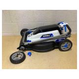 HART 40-Volt Cordless 18-inch Push Mower Kit, 6Ah Lithium-Ion Battery,
