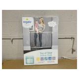 Regalo 2-in-1 Extra Wide Stairway and Hallway Walk ThroughBaby Safety Gate, Hardware Mounting, White 24"x40.5"x28.5"