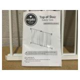Regalo 2-in-1 Extra Wide Stairway and Hallway Walk ThroughBaby Safety Gate, Hardware Mounting, White 24"x40.5"x28.5"