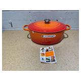 LE CREUSET Signature Oval Dutch Oven Orange