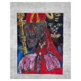 American Neo-Expressionist Fine Art - Greg Bivens (Eldritch Deer) -  Pope Morpheus