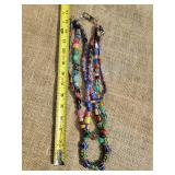Multi Strand Africiani Trade Craft Bead Necklace