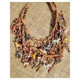 Full and Fabulous Wood Bead Animal Necklace