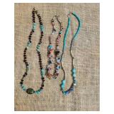 Mixed Gemstone and Turquoise Necklace Collection