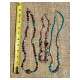 Mixed Gemstone, Ceramic and Turquoise Necklace Collection