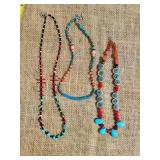 Mixed Gemstone, Ceramic and Turquoise Necklace Collection