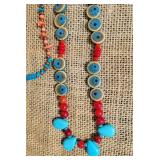 Mixed Gemstone, Ceramic and Turquoise Necklace Collection