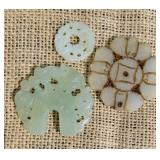 Carved Asian Charm Collection ~  3