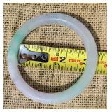 Purple Apple Jade Bangle Bracelet