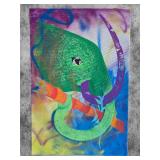 Magical Original Fine Art Painting - Turner (Outsider Art) - Elephant