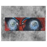 American Neo-Expressionist Fine Art - Greg Bivens (Eldritch Deer) -  Mad Eyes #1