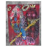 American Neo-Expressionist Fine Art - Greg Bivens (Eldritch Deer) -  Pope Samael