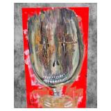 American Neo-Expressionist Fine Art - Greg Bivens (Eldritch Deer) -  Skull #19