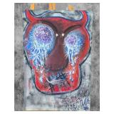 American Neo-Expressionist Fine Art - Greg Bivens (Eldritch Deer) -  Glitter Girl