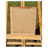 Framed Oriental Silk Floral Embroidery
