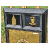 American Empire Wall Clock with Oriental Profile Silhouettes