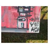 Artist Original Acrylic Abstract "Shitty City" Signed Greg Bivens