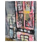 Artist Original Acrylic Abstract "Shitty City" Signed Greg Bivens