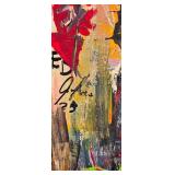 Artist Original Acrylic Abstract "Untitled #39" signed Greg Bivens