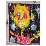 Artist Original Acrylic Abstract "Untitled" signed Greg Bivens