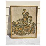 Vintage Thai Temple Rubbing