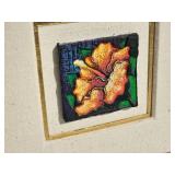 Robert Chapman Framed Floral Tile