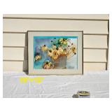 MN Artist Signed Watercolor "Black Eyed Susan" Elain Frederickson