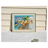MN Artist Signed Watercolor "Black Eyed Susan" Elain Frederickson