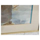 MN Artist Signed Watercolor "Black Eyed Susan" Elain Frederickson