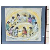 Signed Print by Ted DeGrazia "Los Ninos" (The Children)