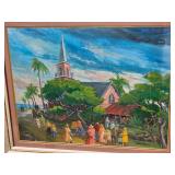 Singed Original Mildred W. Petzer Iowa Artist