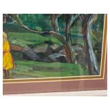 Singed Original Mildred W. Petzer Iowa Artist