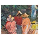Singed Original Mildred W. Petzer Iowa Artist