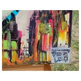 Artist Original Acrylic Abstract "Untitled #23" signed Greg Bivens