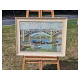 Claude Monet Impressionist Print - The Bridge at Argenteuil