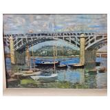 Claude Monet Impressionist Print - The Bridge at Argenteuil