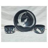 Signed Kate Huffman Modernist Pottery Group What Cheer Series