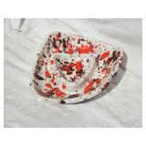 Mid Century Splatterware Ash Tray