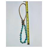 Mixed Turquoise Stone with Butterfly Fetish Necklace
