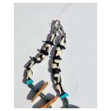 Mixed Turquoise Stone with Bone Bead Necklace